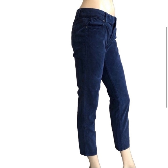 Free People royal blue corduroy low cut jeans S:27 - Picture 3 of 13